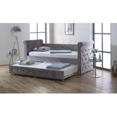 LL Zodiac Silver Velvet 3ft Day Bed